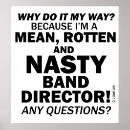 Póster Nasty Band Director