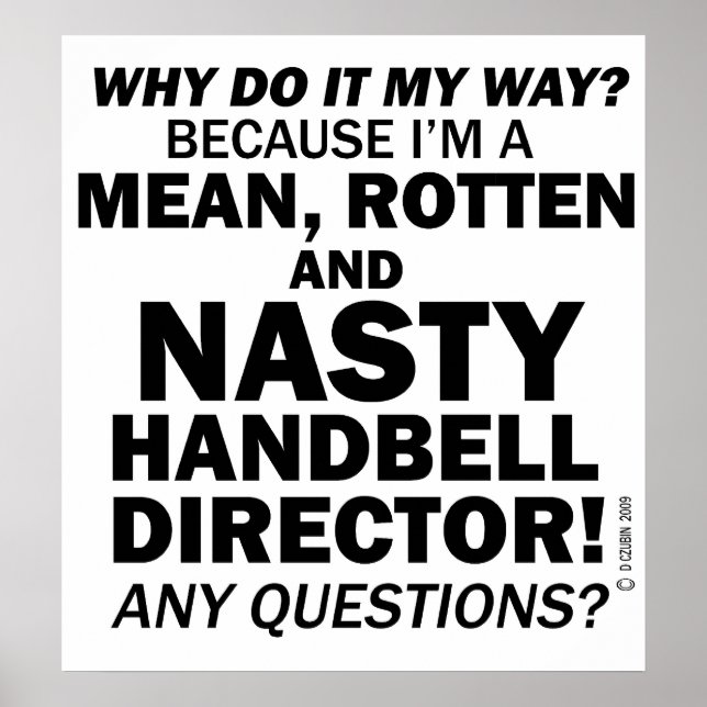 Póster Nasty Handbell Director (Frente)