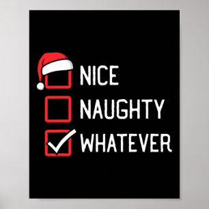 Póster Nata lista de Navidades
