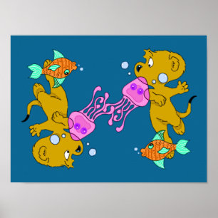 Póster Natación de Ferald