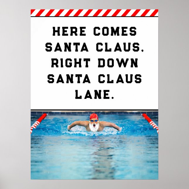 Póster Natación de Navidad (Frente)