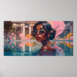 Póster Natación en Niravi en el paraíso