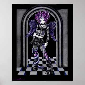 Póster Natasha Gothic Tattoo Angel Poster
