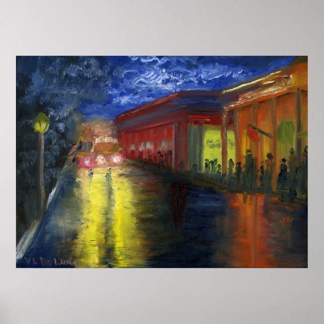 Póster Natchitoches, Luisiana antes del desfile (Frente)