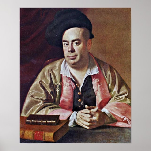 Póster Nathaniel Hurd-Retrato de John Singleton Copley (Frente)