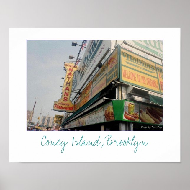 Póster Nathan's Famous Hot Dogs Poster (Frente)