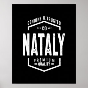 Póster Natialy Personalized Name Birthday Gift