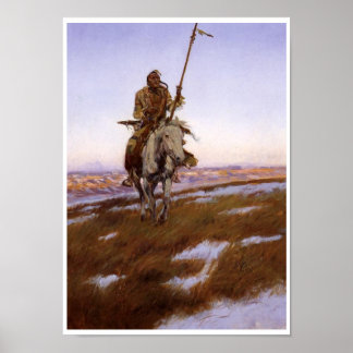 Póster Native American Indian Vintage Art Poster