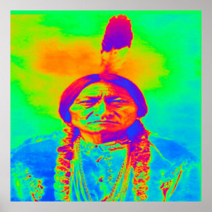 Póster Native American Sitting Bull