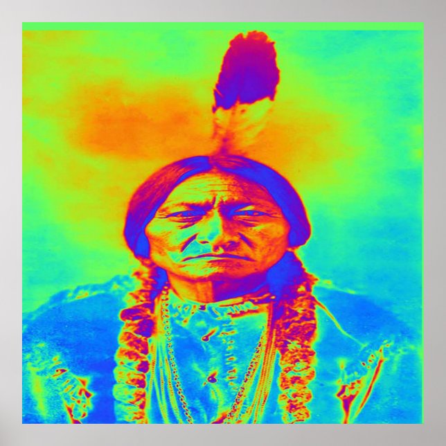 Póster Native American Sitting Bull (Frente)