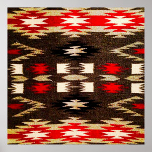 Póster Native American Tribal Design Print