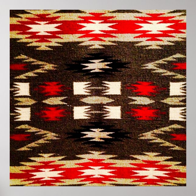 Póster Native American Tribal Design Print (Frente)