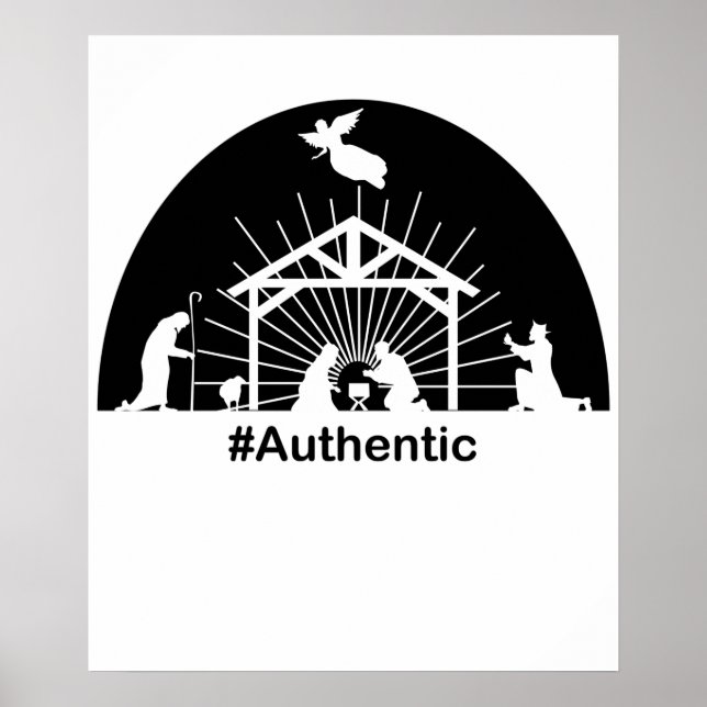 Póster Natividad auténtica (Frente)