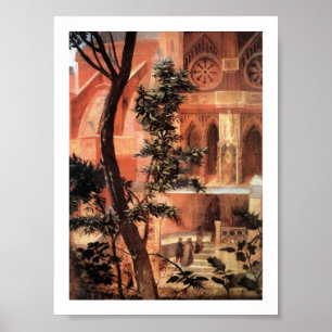 PÓSTER NATIVIDAD CON LILLAS BLANCAS - MAGIA DE NAVIDADES