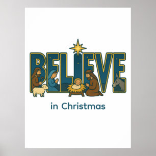 Póster Natividad Cree