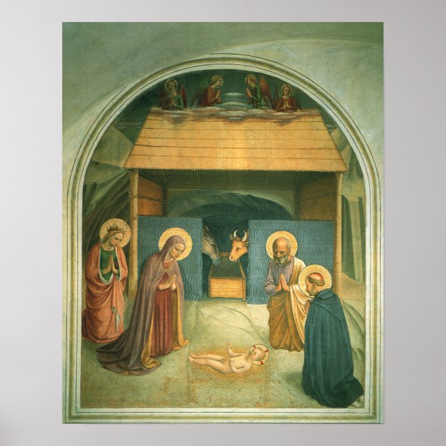 Póster Natividad de Fra Angelico (Frente)