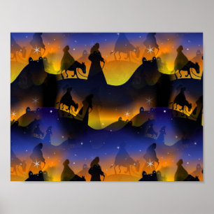 Póster Natividad del navidad de Maria y de José