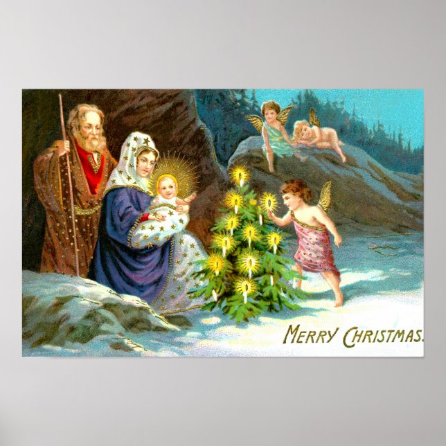 Póster Natividad en la nieve (Frente)