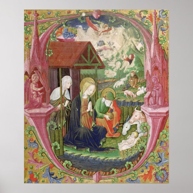 Póster Natividad, escuela del norte de Italia (Frente)