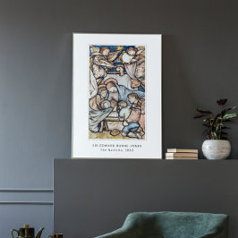 Póster Natividad Jesús Nacimiento Vintage Navidad