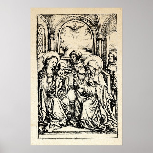 Póster Natividad Madonna y Virgen Infantil María (Frente)