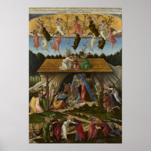 Póster Natividad mística por Botticelli - poster