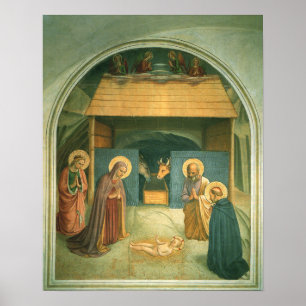 Póster Natividad por Fra Angelico