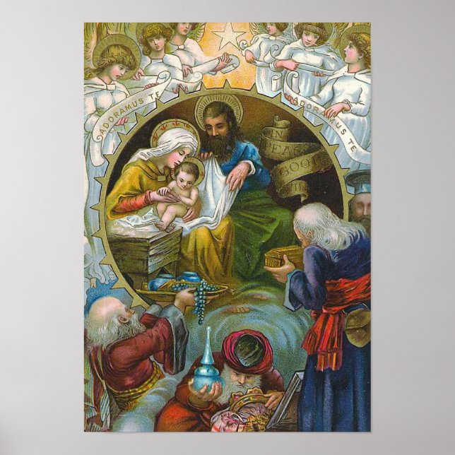 Póster "Nativity Scene" (Frente)