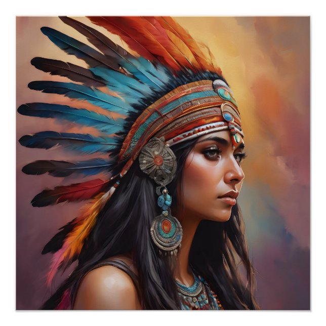 Póster Nativo americano no 8 (Anverso)