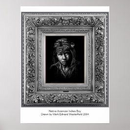 Póster Nativo indígena americano.