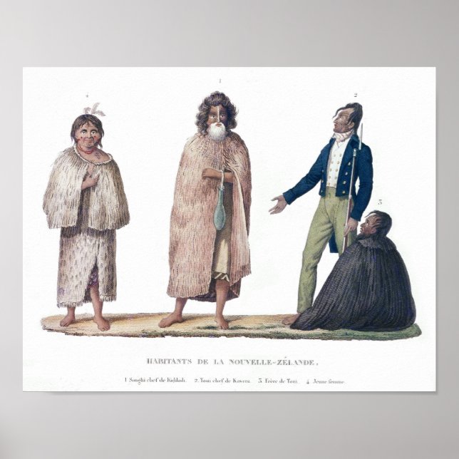 Póster Nativos de Nueva Zelanda (Frente)