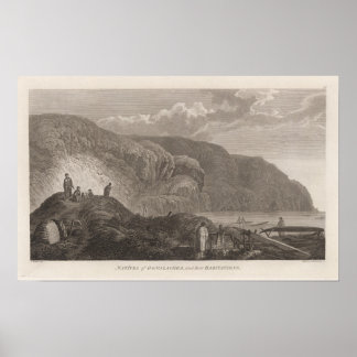Póster Nativos de Oonalashka, Alaska