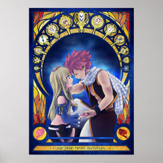 Póster Natsu y Lucy