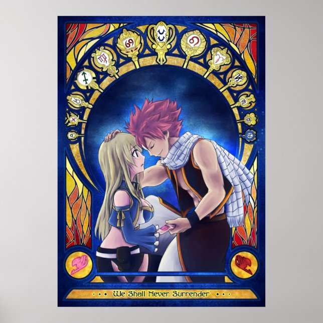 Póster Natsu y Lucy (Frente)