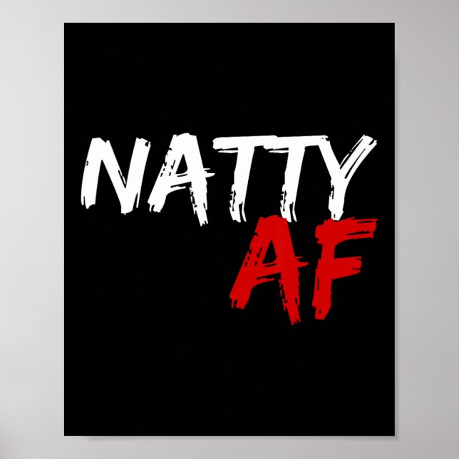 Póster Natty Af Funny Bodybuilder Bodybuilding Gy (Frente)