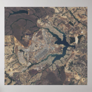 Póster Natural-color image of BrasÃ¯Â¿Â½lia, Brazil