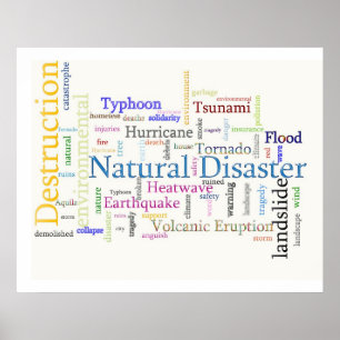 Póster Natural Disaster Related Text