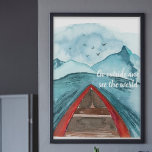 Póster Naturaleza acuarela moderna Véase La Cita Mundial<br><div class="desc">Naturaleza acuarela moderna Véase La Cita Mundial</div>