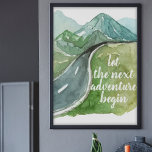 Póster Naturaleza acuarela Vamos a comenzar la próxima av<br><div class="desc">Naturaleza acuarela Vamos a comenzar la próxima aventura</div>