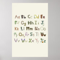 Naturaleza Alphabet Niños Exploración Botánica ABC