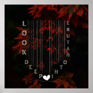 Póster Naturaleza Amor moderno