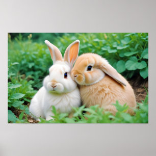 Póster Naturaleza animal de conejo