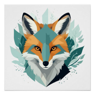Póster Naturaleza animal de la vida silvestre de Fox