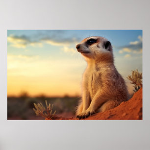 Póster Naturaleza animal de Meerkat
