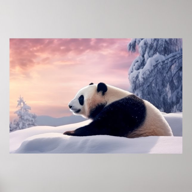Póster Naturaleza animal de Panda (Frente)