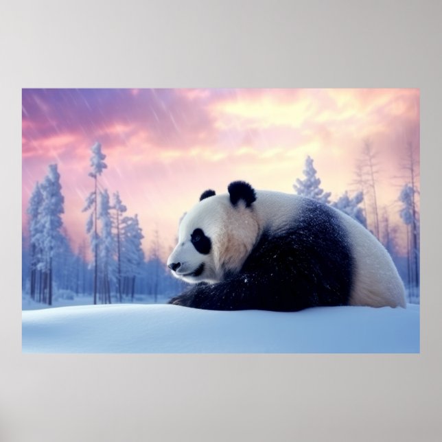 Póster Naturaleza animal de Panda (Frente)
