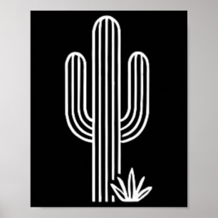 Póster Naturaleza Cactus Bonito Occidental Desierto Plant