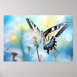 Póster Naturaleza de la flor de mariposa Serene Tranquilo
