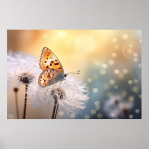 Póster Naturaleza de la flor de mariposa Serene Tranquilo