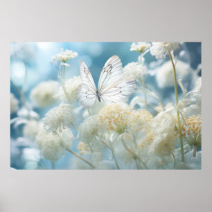 Póster Naturaleza de la flor de mariposa Serene Tranquilo